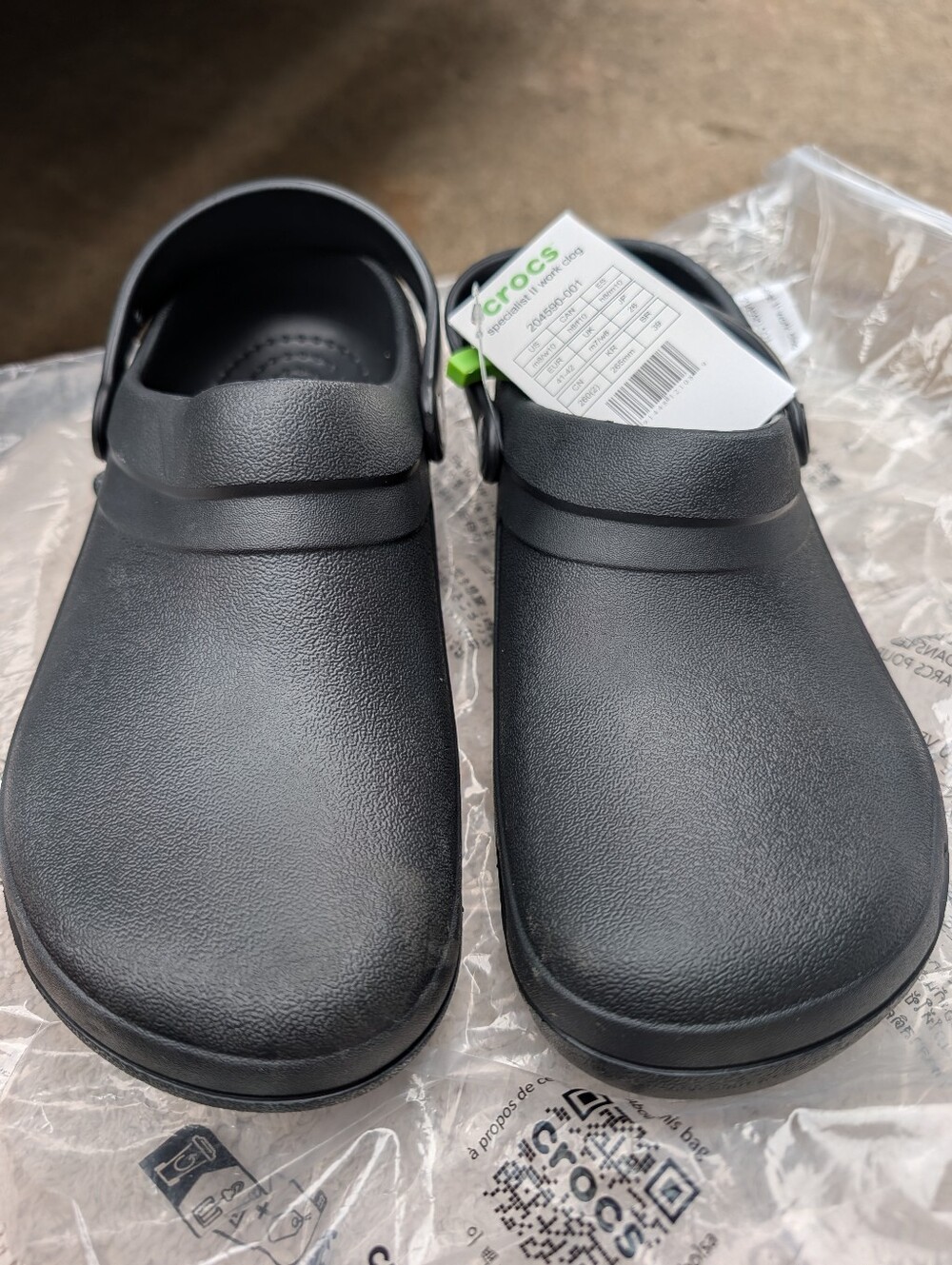 Men's Specialist 2 Work Crocs Black NWT Size 8